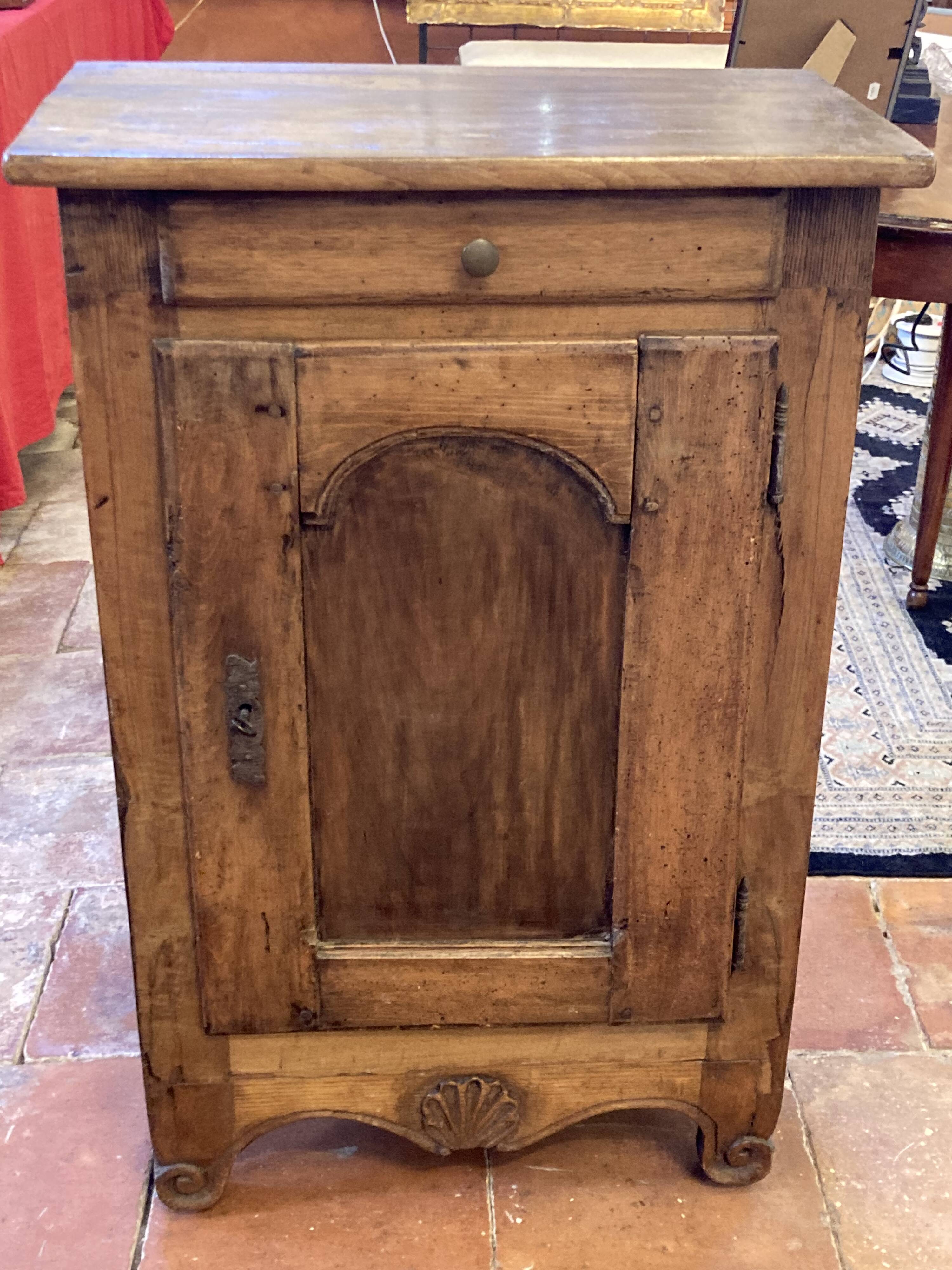 Small antique jam jar in solid wood