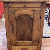 Small antique jam jar in solid wood