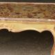 Table basse XIXeme. Stuc doré et marbre