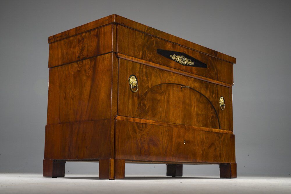 Early 19th century Biedermeier mahogany commodes, 1830s