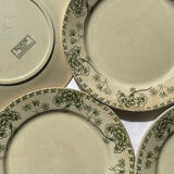 Flat plates - Sarreguemines earthenware / Palmyra