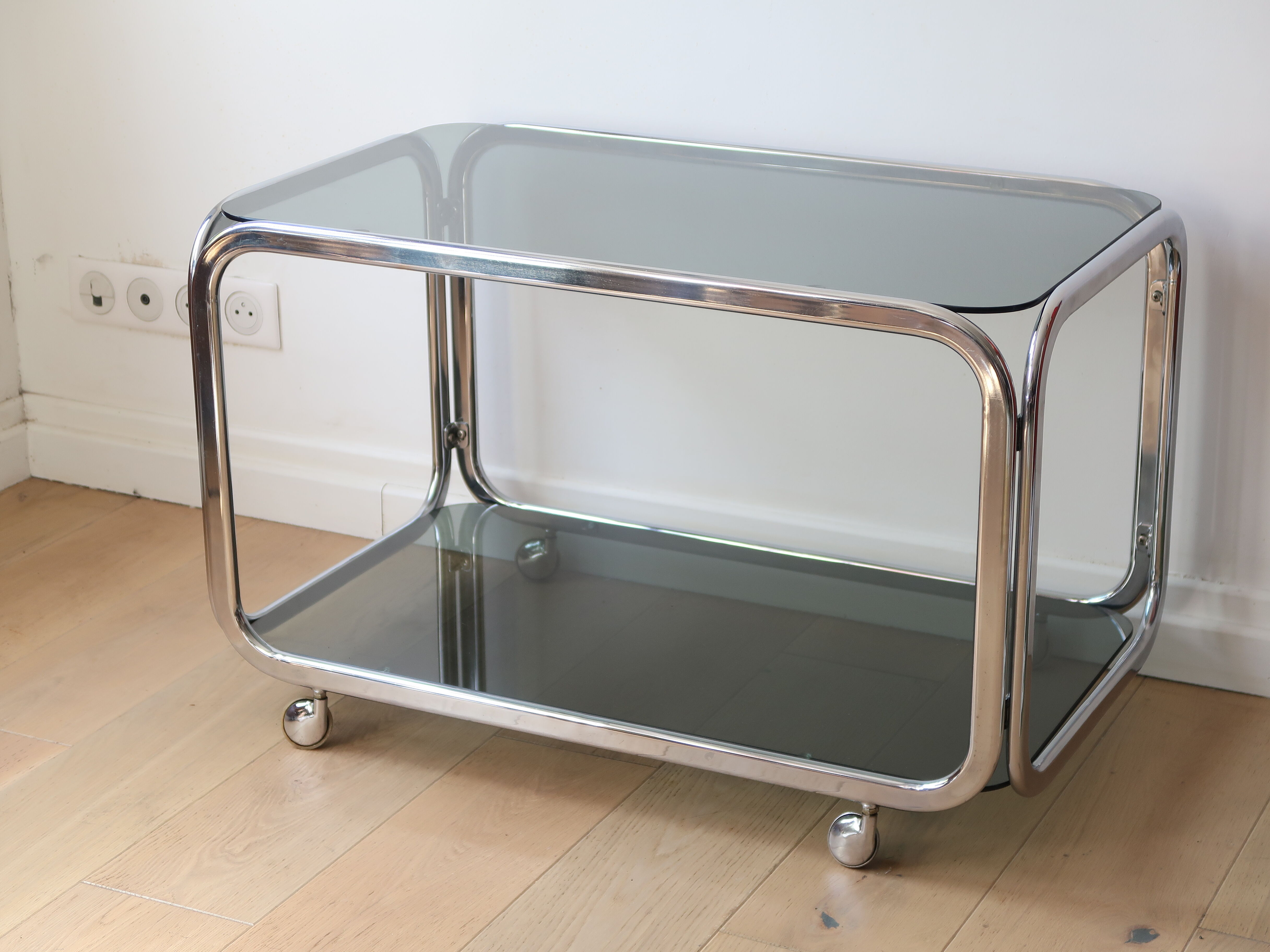 Vintage tubular coffee table 70