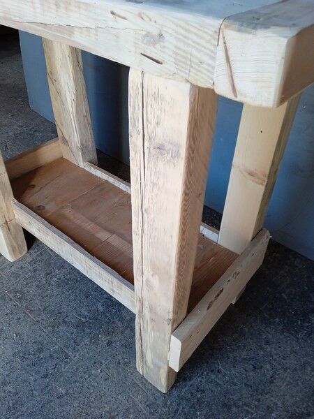 Established 100cm natural solid wood