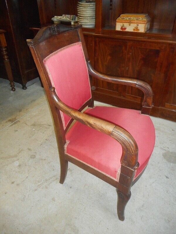 Empire armchair in mahogany of the 19th siecle no. 11