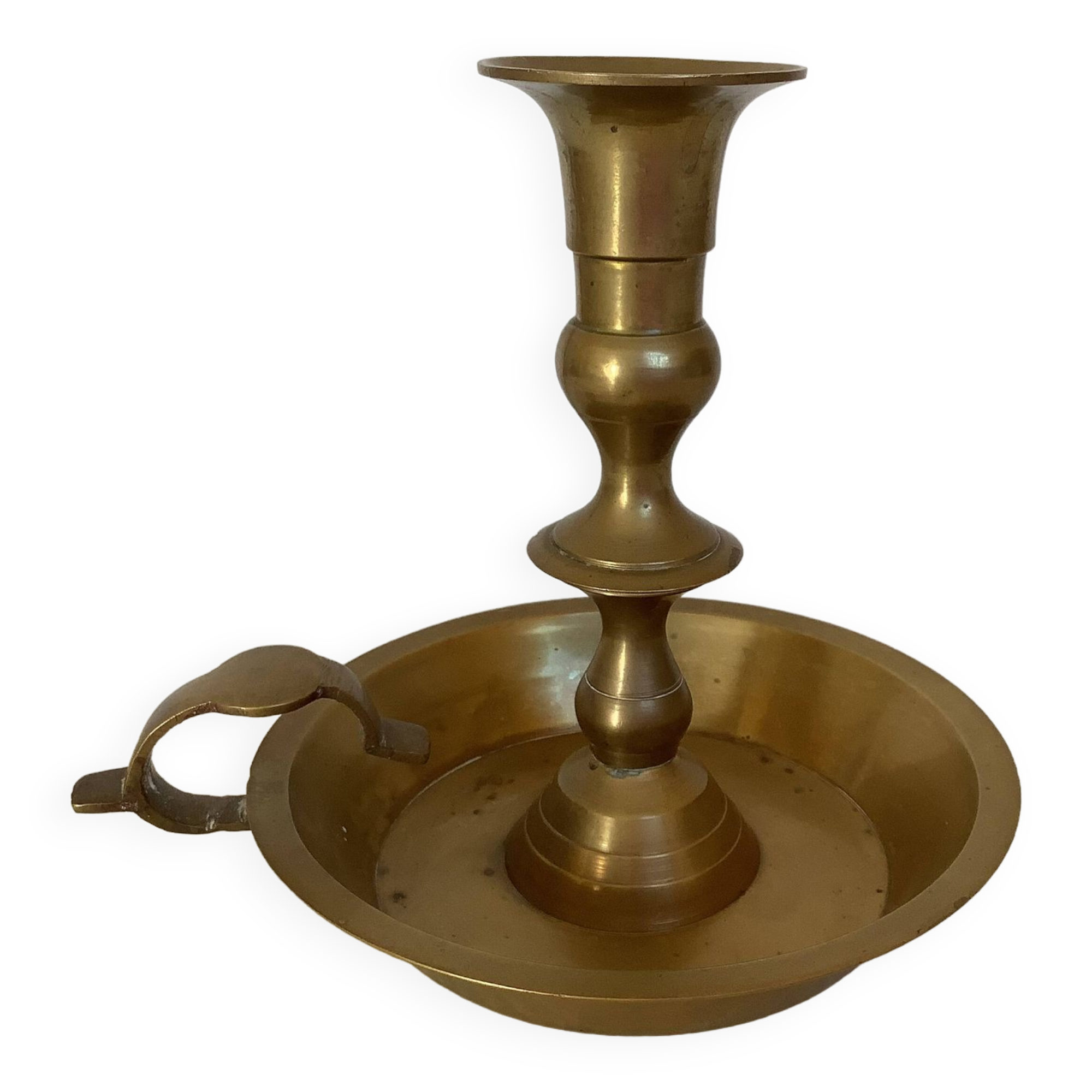 Brass cellar rat candle holder