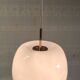 Opaline globe pendant light - mid-20th century