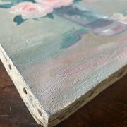 Old painting HST "Bouquet of Roses in a Vase" signed 1959