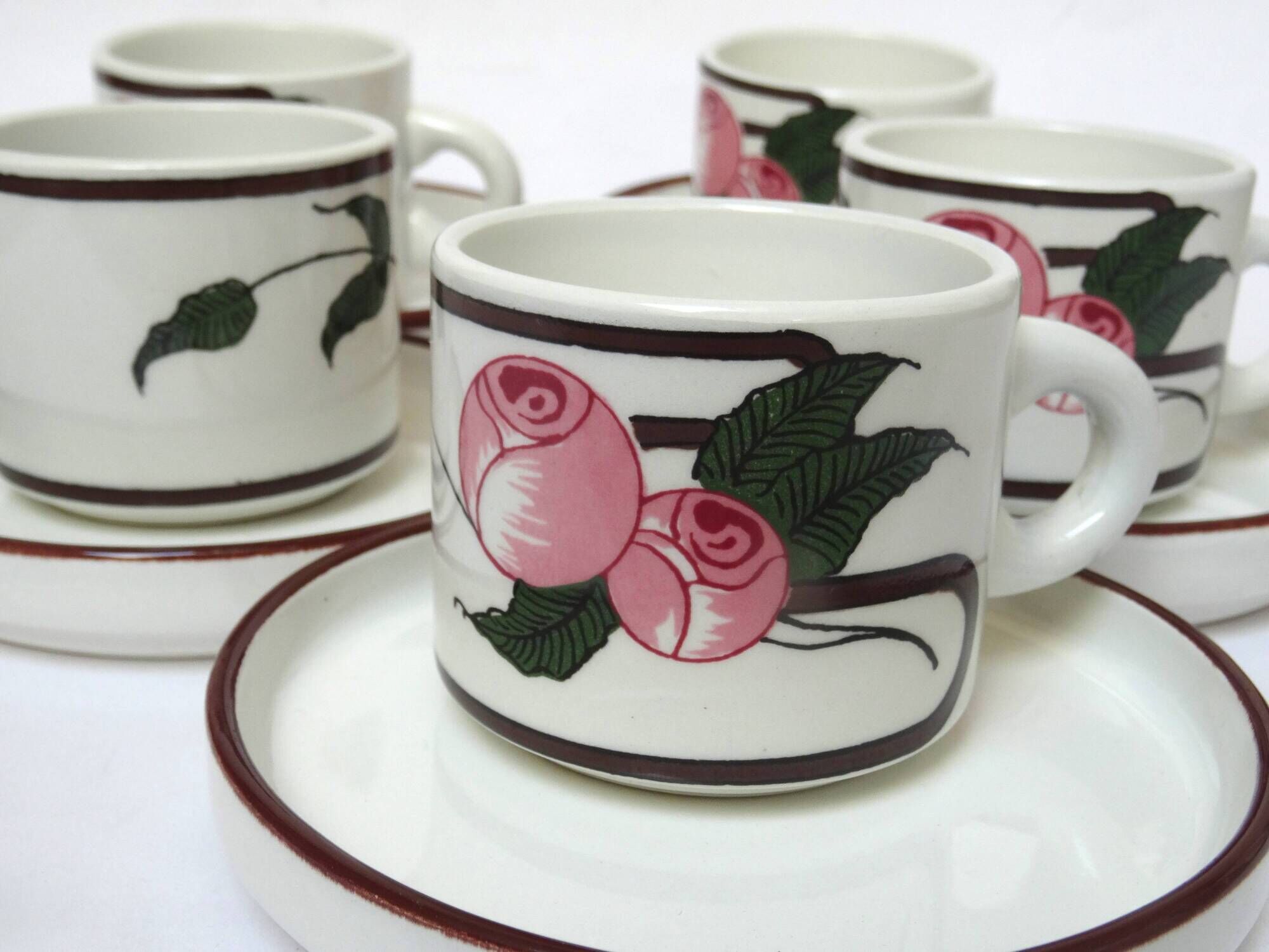 6 Art Deco coffee cups Salins