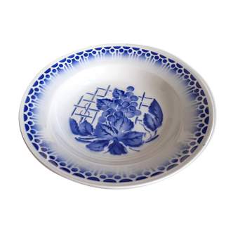 Plat creux bleu