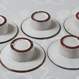 Saucers and coffee cups