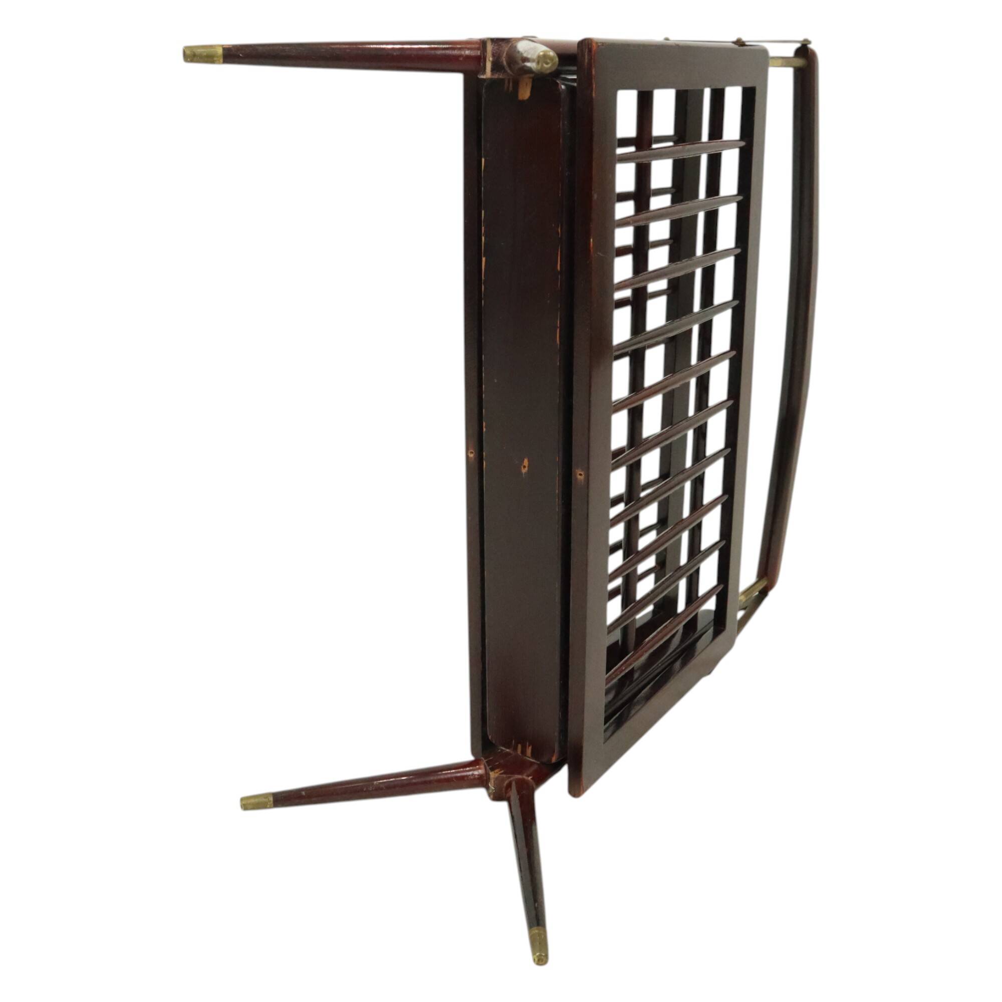 Porte-revues italien en bois Cesare Lacca