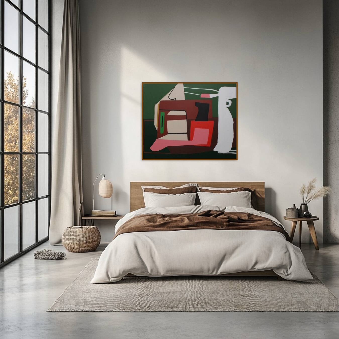 Contemporary colorful abstract "serenity" 100x80cm on canvas by Bodasca