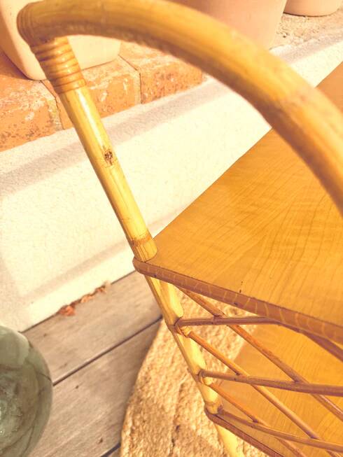 Vintage rattan shelf "Gabriella"