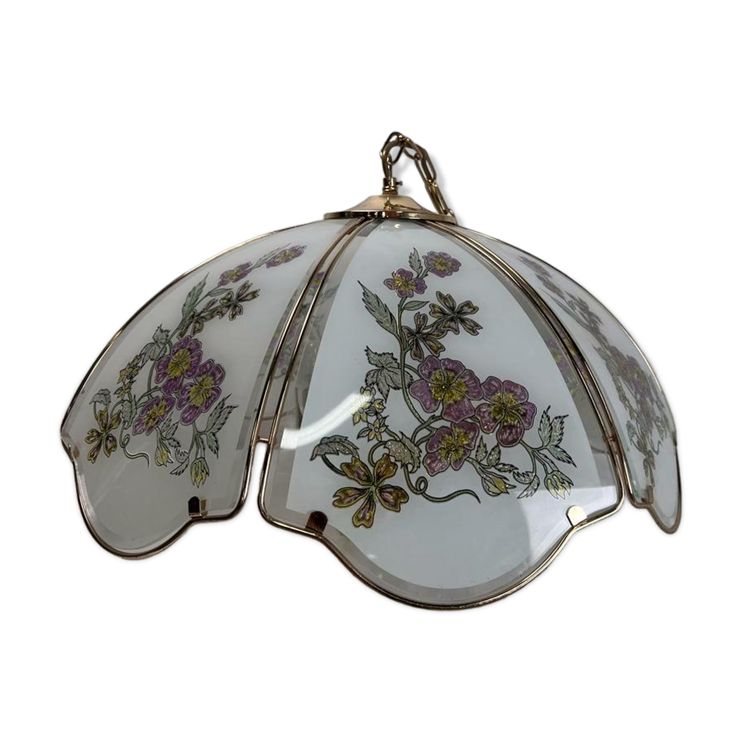 Vintage hollywood regency pendant lamp / luster