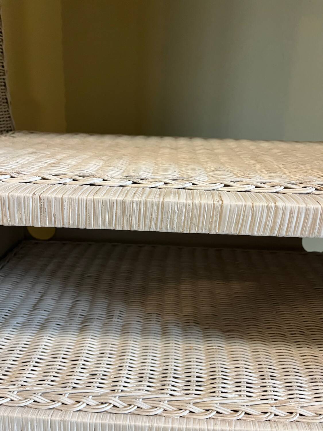 White wicker furniture
