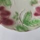 Plate on a pedestal in strawberry slip
