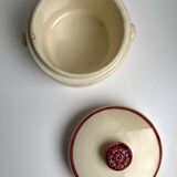 Digoin Sarreguemines model "Marguerite" hand-painted box 50s