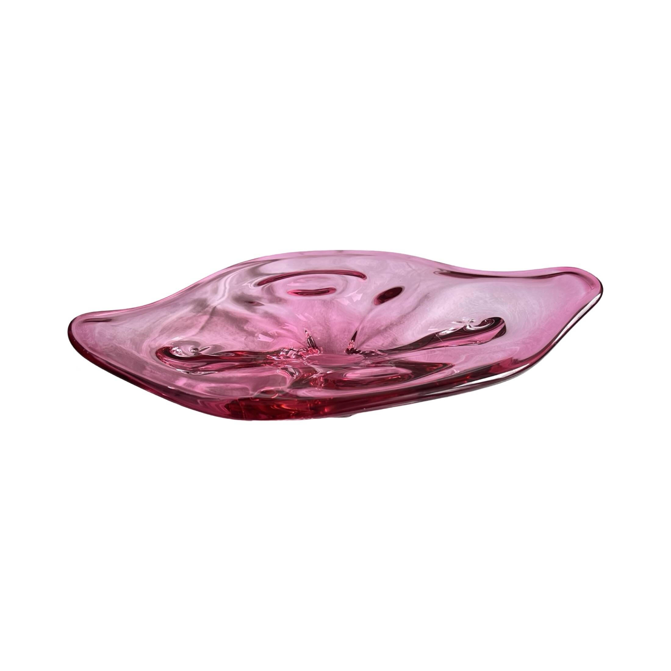 Large platter, designed by J. Hospodka, Chribska Sklarna, Czechoslovakia, 1