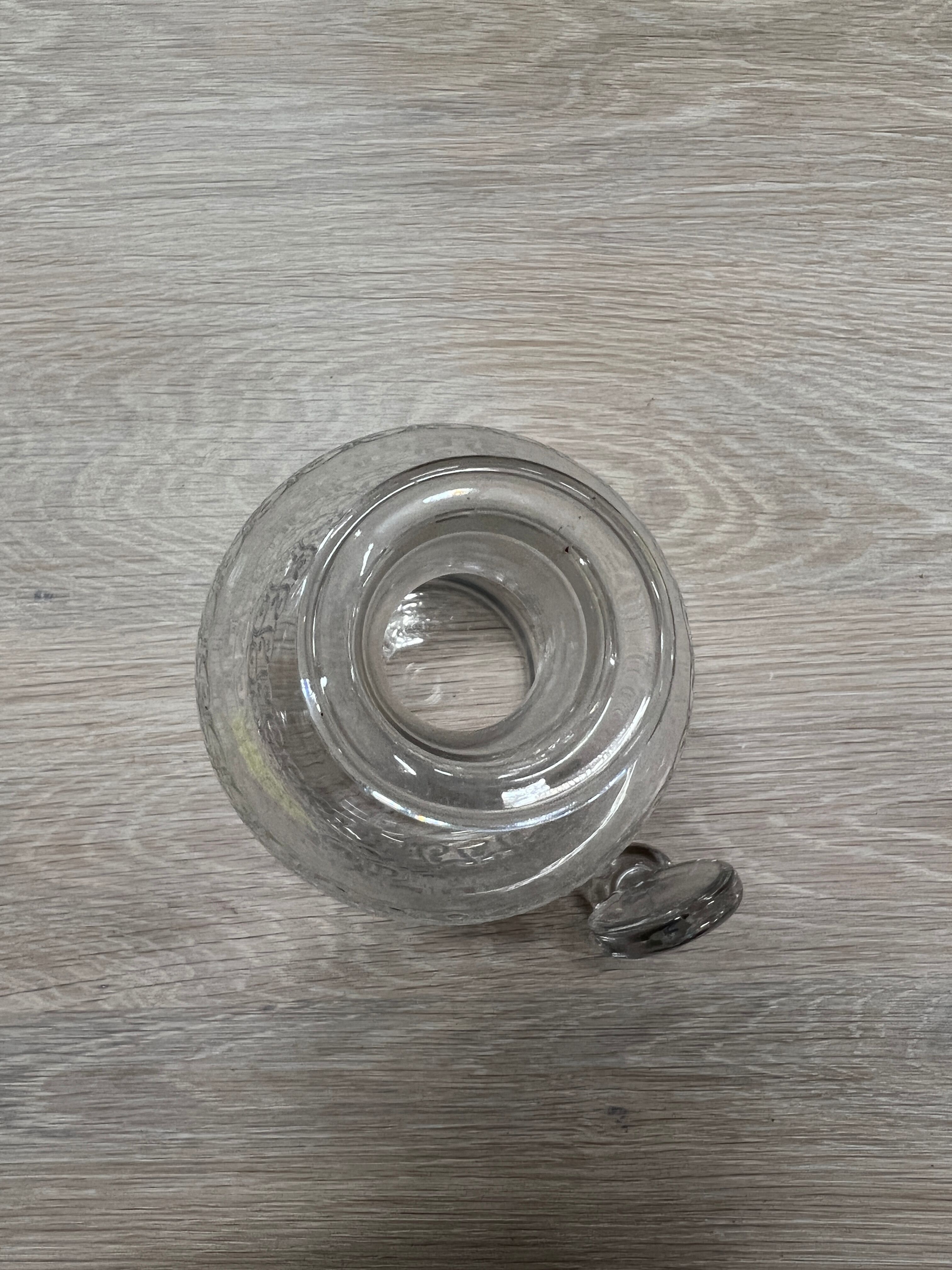 Engraved crystal decanter