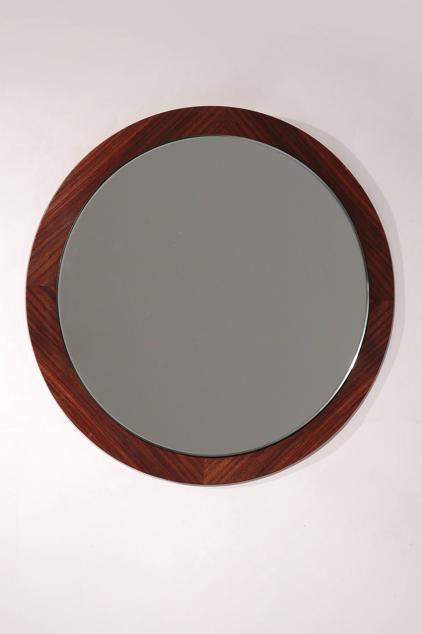 Miroir vintage en placage de palissandre danois 1960 Danemark