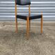 Scandinavian chair in teak and skai 1960