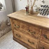 XXL walnut silk loom furniture from the 50s