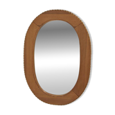 Scandinavian mirror in pine and rope, Sweden, 1960, 103cm x 73cm