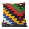 Housse de coussin Kilim multicolore 40x40