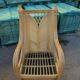 Pair of rattan armchairs