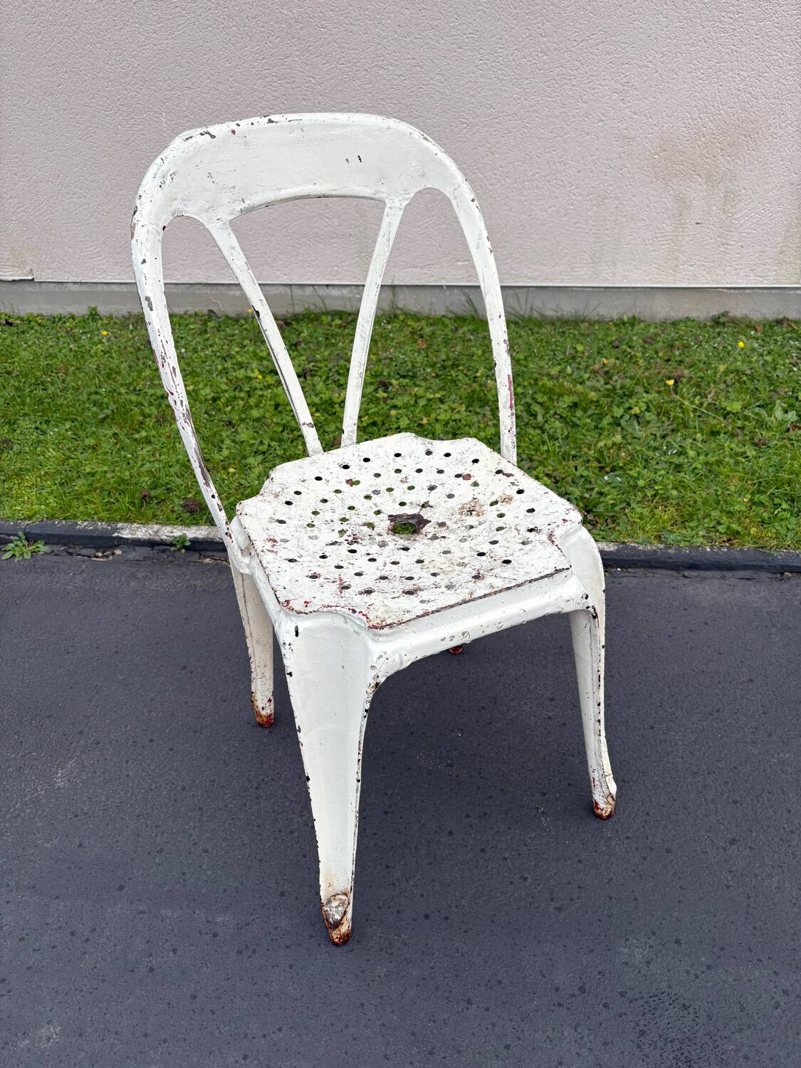 Joseph Mathieu bistro sheet metal chair