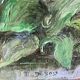 Flower garden and stream, signed