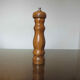 Olive wood pepper mill made in Spain 60s