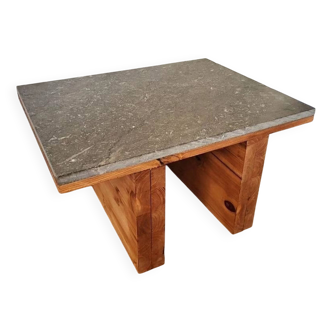 Grey marble coffee table