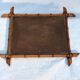 Old bamboo mirror 1950s - 38x49