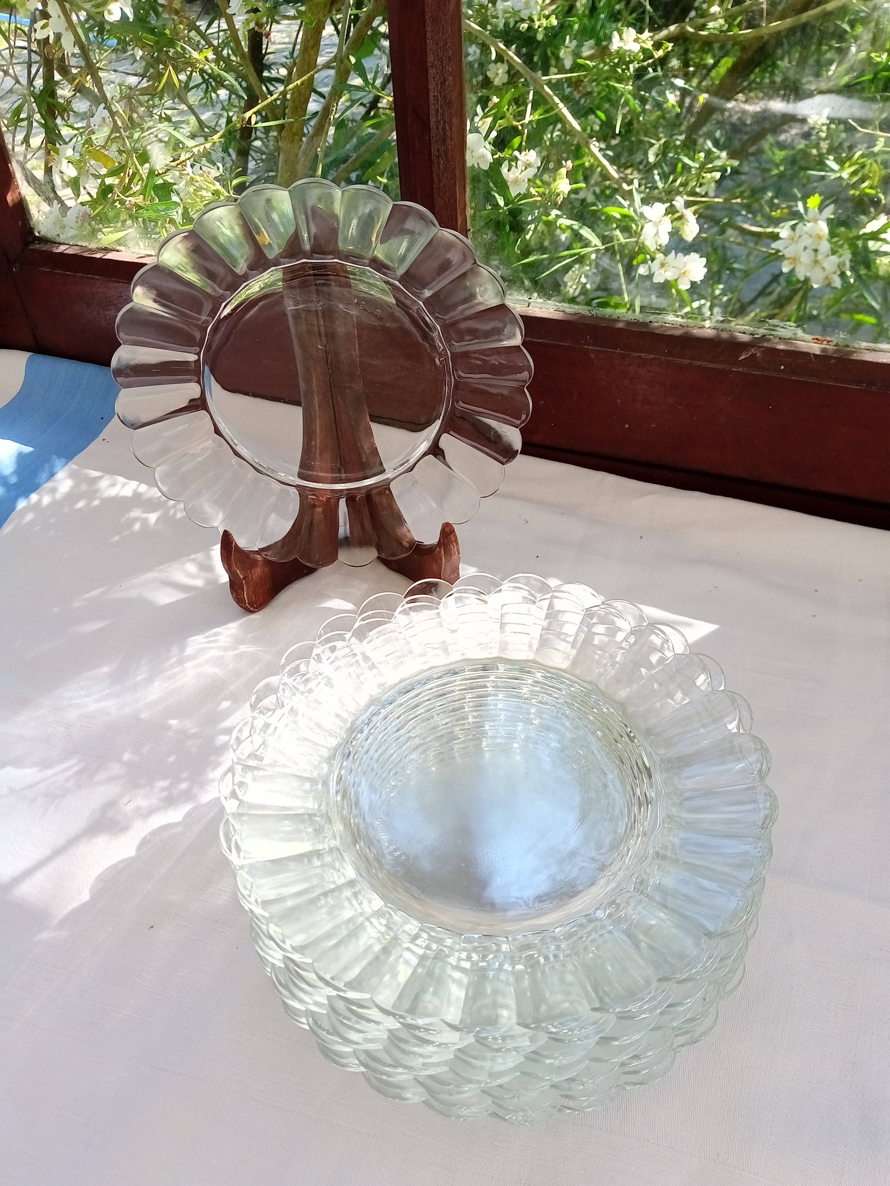 12 assiettes à dessert marguerite Duralex / Lesieur