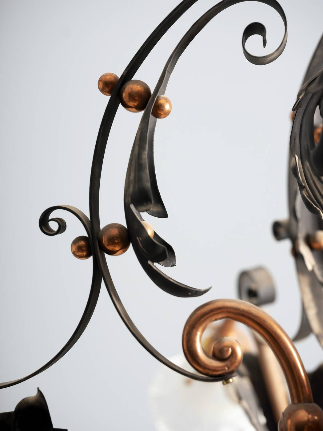 Vintage Iron Candlestick, 1910s