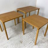 Danish Set Off Nesting Tables by E. W. Bach, 1960s, Set of 3