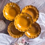 5 hollow plates Faience ADP