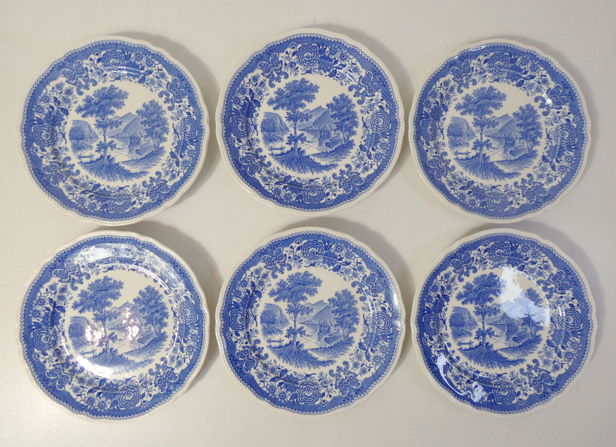 6 dessert plates Villeroy & Boch Germany Burgenland TBE