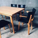 MCM Dutch Design Dining Chairs attributed to Cor Alons for Gouda Den Boer, 1950s, Set of 6