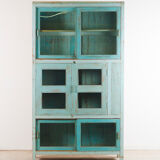 Large glass bookcase cabinet