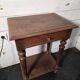 Louis XVI style bedside table in solid oak