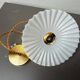 Suspension vintage opaline blanche