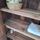 Wardrobe, oak linen cupboard from 1920.
