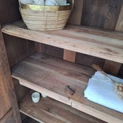 Wardrobe, oak linen cupboard from 1920.