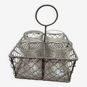 Chicken wire bottle rack