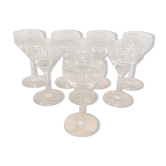 Set of 8 wine glasses