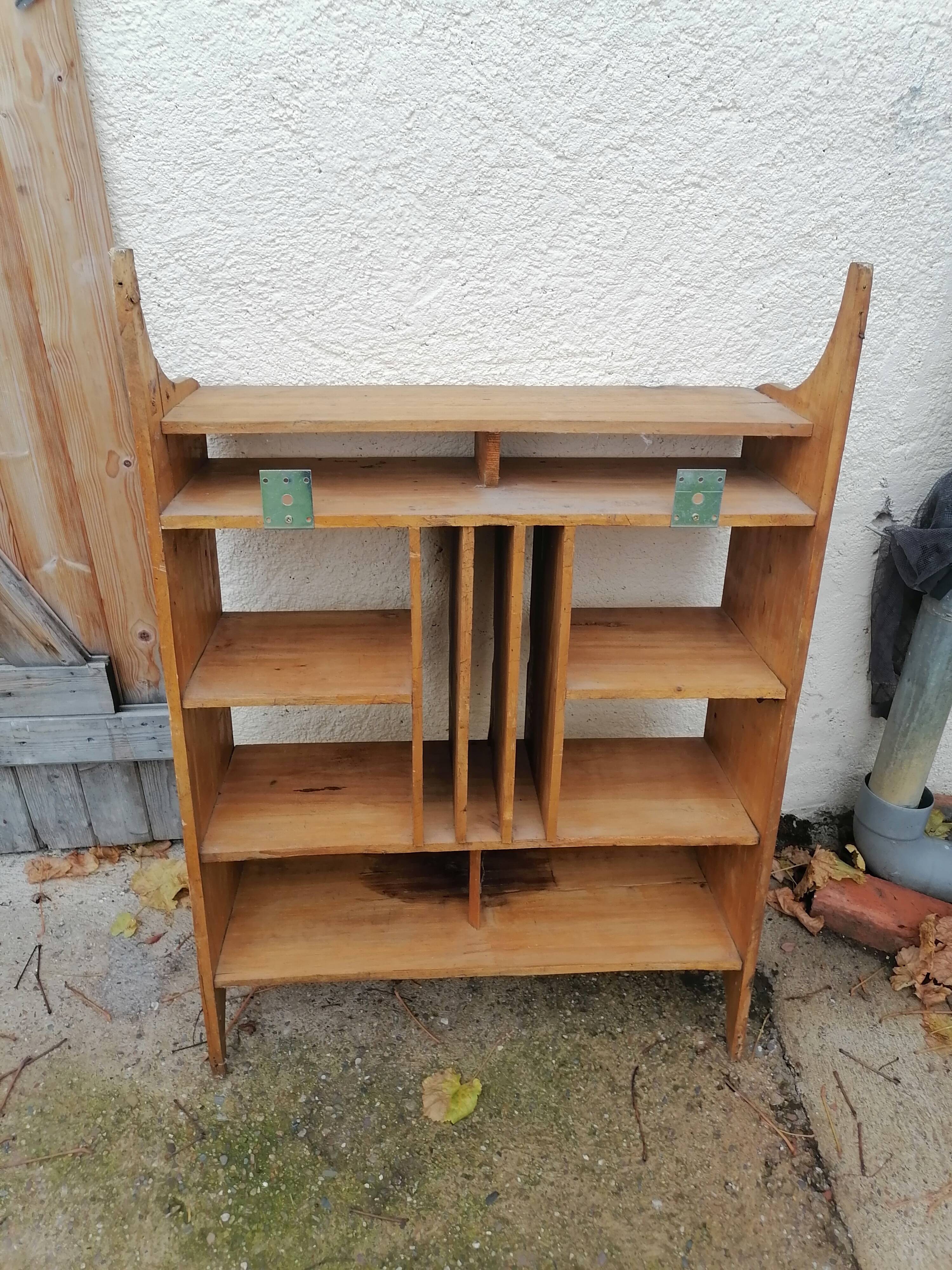 Shelf wood binder sorter hotel 1950 60