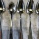 Set of 12 tablespoons. Art Deco. Silver-plated metal.