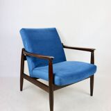 Fauteuil GFM-64 Bleu Océan attribué à Edmund Homa, 1970